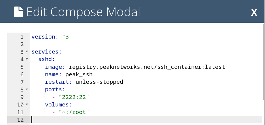 Edit SSH Compose