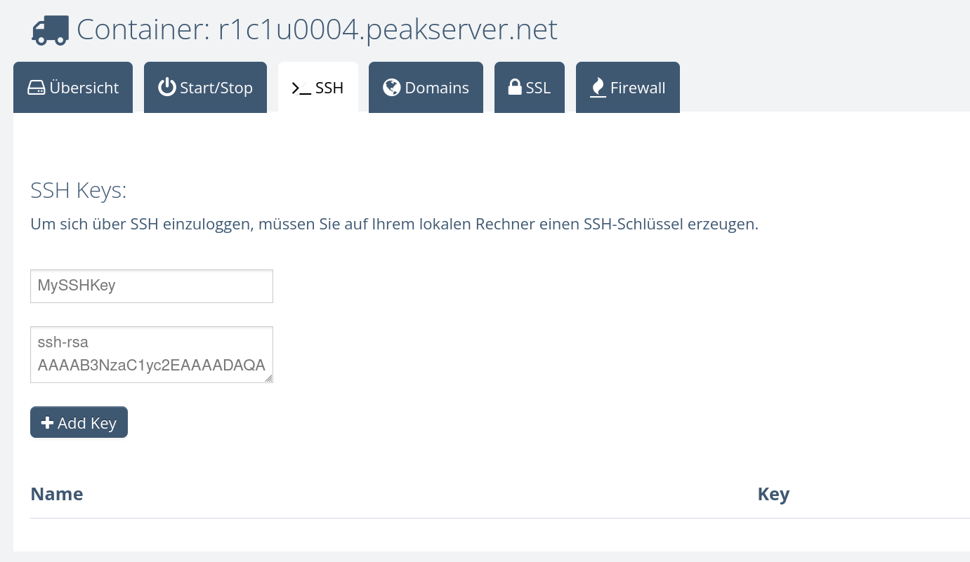 Add SSH Key